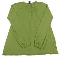 Zelenoolivové triko Zara