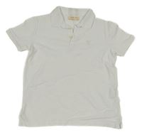 Bílé polo tričko s výšivkou ZARA