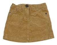 Světlehnědá manšestrová sukně Next