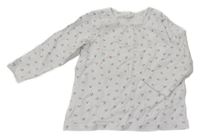 Bílé puntíkaté triko H&M