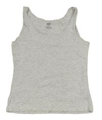Světlešedý melírovaný crop top H&M