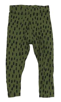 Khaki vzorované legíny George