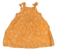 Oranžové lehké šaty s ovocem Primark
