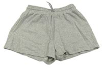 Světlešedé melírované teplákové kraťasy H&M