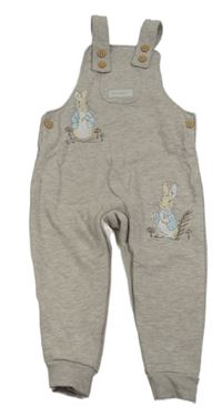 Béžové melírované laclové tepláky s Peter Rabbit