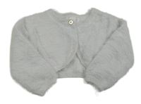 Světlešedé chlupaté svetrové bolerko Primark