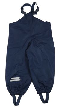 Tmavomodré šusťákové podšité laclové kalhoty TCM