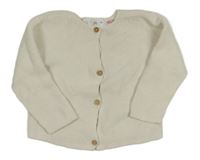 Smetanový propínací svetr Zara