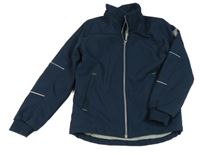 Tmavomodrá softshellová zateplená bunda H&M