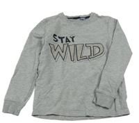 Šedá melírovaná mikina s nápisem Lupilu