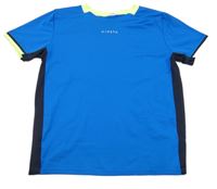 Modro-tmavomodré sportovní funkční tričko Kipsta