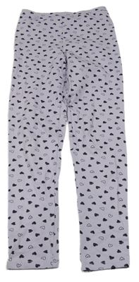 Lila legíny se srdíčky Matalan