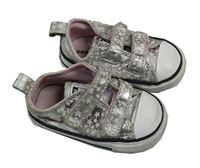 Stříbrné tenisky s hvězdami Converse vel. 20