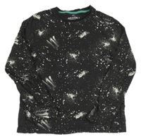 Černé skvrnité triko M&S