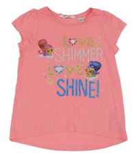 Neonově růžové tričko se Shimmer a Shine H&M
