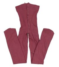 Vínové punčocháče H&M