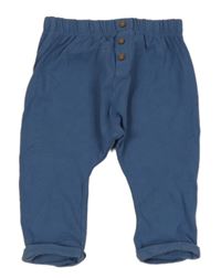 Tmavomodré tepláky s knoflíky Next