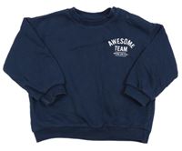 Tmavomodrá mikina s nápisem F&F