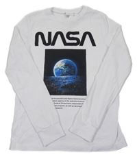 Bílé triko se zeměkoulí - NASA H&M