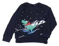Tmavomodrá mikina s dinosaurem Lupilu