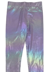 Fialovo-růžové metalické legíny Primark