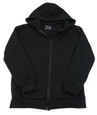 Černá propínací mikina s kapucí Primark