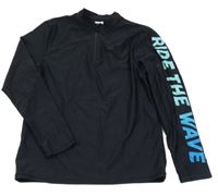 Černé UV triko s nápisem M&S