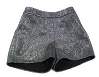 Stříbrno-černé třpytivé kraťasy M&S