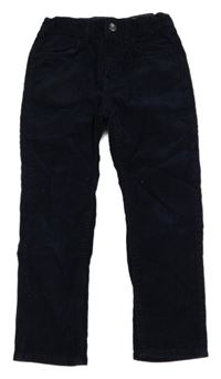 Tmavomodré manšestráky H&M