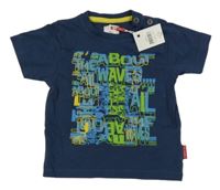 Nové - tmavomodré tričko s nápisy Name it