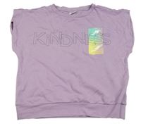 Fialové crop tričko s nápisem S. Oliver