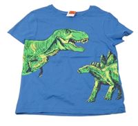 Nové - modré tričko s dinosaury Primark
