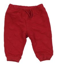 Červené tepláky se srdíčky H&M