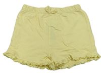 Světležluté kraťasy s volánky Primark