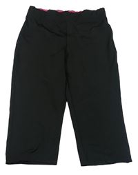 Černé sportovní crop legíny Pocopiano