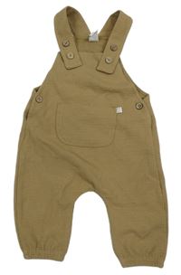 Hnědé žebrované laclové tepláky Topomini