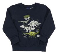 Tmavomodrá mikina s diny Lupilu