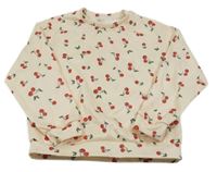 Smetanová mikina s třešněmi Shein