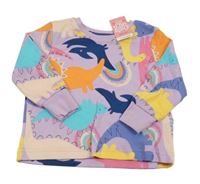 Nové - Lila-barevné triko s diny Matalan