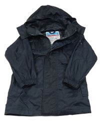 Tmavomodrá šusťáková funkční jarní bunda s kapucí Trespass