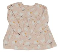 Světlerůžové šaty s duchy George