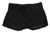 Černo-šedé melírované kraťasy H&M