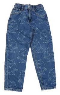 Tmavomodré rifle s diny H&M