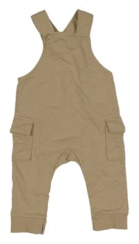 Béžové cargo laclové tepláky H&M