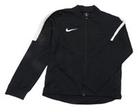 Černo-bílá propínací sportovní mikina s logem Nike
