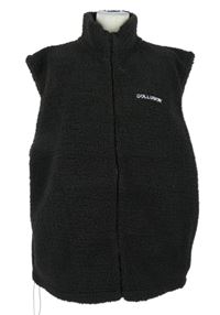 Pánská černá huňatá vesta Collusion 