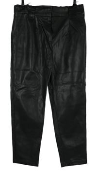 Dámské černé koženkové kalhoty F&F