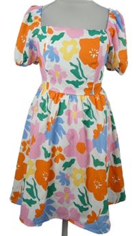 Dámské barevné kytičkované šaty Shein 