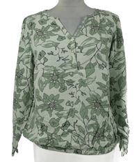 Dámská světlezelená květovaná halenka Gina Benotti 