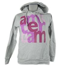 Dámská šedá mikina s nápisem a kapucí Vritti